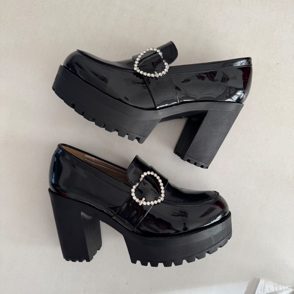 Rojita Japan heart buckle high heels shoes like new Tokyo Japanese Harajuku si 7 - Picture 3 of 9